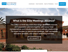 Tablet Screenshot of elitemeetingsalliance.com